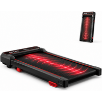 Tapis de marche CURSOR FITNESS, tapis de course pliable à utiliser sous le bureau, idéal pour la maison et le bureau, appareil de course compact et portable avec écran LED.