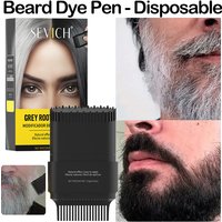 Disposable Beard Dye Stick 3 Colors Hair Coloring Stick Quickly Covers Gray White Hair Concealer Waterproof Beard Filling Pen