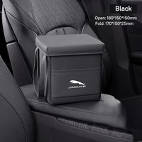 Keyring 1 Piece Portable Foldable Car Trash Can Waterproof Hanging Car Trash Can For Jaguar XF XJ XFR XKR S-Type F-Type X-Type