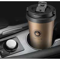 Travel Coffee Cup with Lid and Handle 500ml Insulated Double Wall Leak-Proof Thermos Mug Vacuum Stainless Steel Tea Tumbler