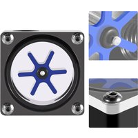 Computer Water Cooling Velocity Of Flow 6 Impeller 3 Ways Flow Meter Indicator for PC Water Cooling System G1/4 Thread