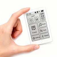 Famue MP3-Player mit TF-Kartenunterstützung bis 192 GB, Bluetooth, E-Book-Reader mit E-Ink-Display, Musikplayer, Sprachrekorder, Radio, augenfreundlic