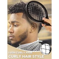 Professional Hair Twist Brush, Afro Curl Coil Wave Hair Styling Tool, Barber Mesh Brush For Lush Curly Hair Dreadlocks