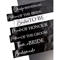 Mother of groom Bride to be bridesmaid maid of honor sash Wedding girls Bachelorette hen Party Bridal Shower decoration gift