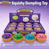 Novelty fidget Glitter Dumpling Squishy Toy Set Cute Colorful Bun Toy Slow Rising Stress Relief Fidget Toy Anti-Anxiety