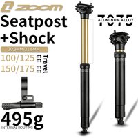 ZOOM Bicycle Suspension Dropper Seatpost Alumminum Alloy with Remote Control Dropper Tube30.9/31.6mm Bicycle Lift Seatpost