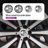 56MM Waterproof Alloy Car Wheel Rim Center Cap Logo Cover Badge For MG ZS HS MG4 EV GT MG6 MG7 Exterior Decoration