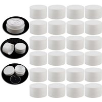 20/30/50/100Pcs 3g 5g 10g Plastic Mini PP White Jars Small Empty Cosmetic Makeup Sample Jar Face Cream Pot with Screw Lid