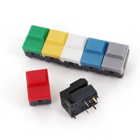 10Pcs PB86-A0 4Pin Momentary SPDT Square Push Button Tact Switch for Stage Equipment Control