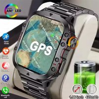 Rugged Military Outdoor Sports Smart Watch Health Monitoring Voice Assistant Bluetooth Call LED Flashlight 2026 NEW Smartwatch