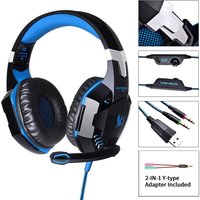 Wired Gaming Headsets Big Headphones with Led Light Mic Stereo Earphones Deep Bass for PC Computer Gamer Laptop PS4 New X-BOX