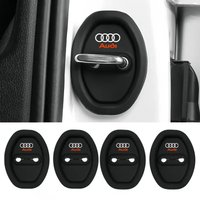 2/4Pcs Silicone Car Door Lock Buckle Car Door Latch Mute Damping Cushion For Audi A1 A2 A3 A4 A5 A6 A7 Q3 Q4 Q5 Q6 Q7 S2 S3 S4 S