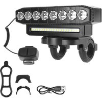 AliExpress NONE 8/5 LED 20/12 SMD 6 Modes Lighting Portable Waterproof Bicycle Lights LED Headlight Motorcycle Spotlights Rechargeable Universal