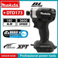 Makita 18V DTD173 Black Brushless Drill Power Tool 180Nm Electric Home Improvement DIY Wood Bolt T-Mode