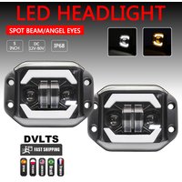 5 "pouces LED barre lumineuse de travail projecteur faisceau haut/bas hors route 4X4 Atv Niva Lada voiture 12V 24V encastré LED feux antibrouillard de conduite