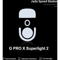 Jade Speed PTFE Mouse Skates for Logitech G Pro X Superlight 2 Rounded Edges Ultra Smooth Replacement Feet