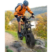 AliExpress JANSNO Jansno ebike X50 Adult Electric Bicycle 1000W Men's E-Mountain Bike 48V 17AH Battery 20 Inch Fat Tire Off-Road Electric Bike
