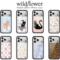 New Wildflower INS 3D WF Bow Little deer Phone Case for iPhone 17 13 12 14 15 16 Pro Max Plus Cute Rabbit Cat swan WF Cover
