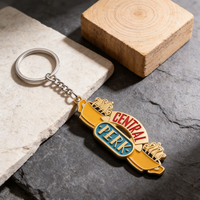 Friends TV Show Keychain Central Perk Pendant Unisex Car Key Ring Jewelry Gift for Men Women Christmas