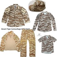 Tactical Gen3 Training Uniform Suit Desert Tiger Stripe G3 Battle Frog Suit Shirt Pants Combat Hunting Breathable Clothes