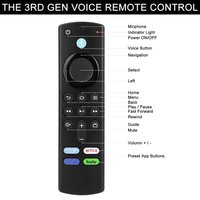L5B83G Bluetooth Voice Remote Control For Fire TV Stick 4K Max Lite Cube Smart TV Controller Replacement Accessories