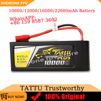 TATTU PLUS Intelligent Battery 10000/12000/16000/22000mAh 25C 22.2V 6S1P with XT150+AS150 Plug for Agricultural Drones
