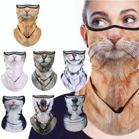 Animal Balaclava Motorcycle Motocross Ski Snowboard Hat Helmet Liner Cat Dog Biker Neck Face Cap Cycling Sun Mask Headgear