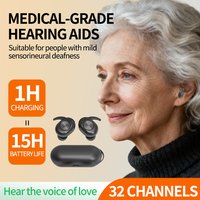 32 Channel Hearing Aid High Quality Medical hidden Headphones Sound Amplifier In The Ear For Hearing Impaired Noise Suppressing