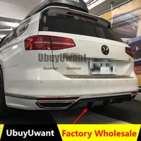 Car Styling ABS Paint Rear Bumper Lip Spoiler Trunk Diffuser Cover For Volkswagen VW Passat B8 Variant 2016 2017 2018 2019