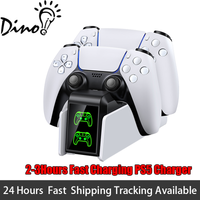 FC400 PS5 Controller Charger LED light Dual Stand Charger Dock PS5 Controller Charging Station Accessories for PlayStation 5