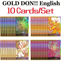 ONE PIECE 10Pcs/Set GOLD FOIL Don!! Cards Shanks/Jewelry Bonney/Robin/Boa Hancock/Lim Best Vol2 Display Collection Proxy Card