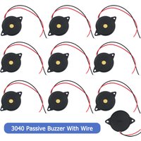 5/10pcs High-decibel Buzzer 3040 Passive Buzzer with Wire Piezoelectric Speaker 39.5x4.0 MM for Arduino DIY Electronic KIT
