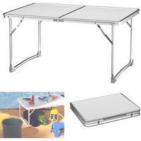 Small Folding Picnic Camping Table, Aluminium Lightweight Foldable Outdoor Garden Backyards BBQ Portable Table,60x40x26cm Table