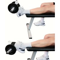 Black Nylon Adjustable Dumbbell Ankle Straps with Velcro Closure for Weightlifting And Tibial Support Relief Training Belt