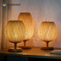 Bamboo Handwork Weaving Slaapkamer Study Nachtkastje Lamp Bar Tafel Woonkamer Decoratie Warme Bamboo Lamp