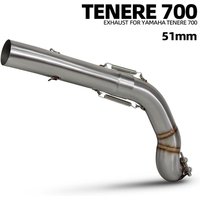 T7 Exhaust Middle Link Pipe for Yamaha T7 T700 T700S TENERE 700 TENERE700 2019-2026 51MM Interface Motorcycle Exhaust Pipe image 4