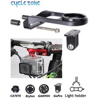 AliExpress cycle zone Aluminum Alloy Bike Computer Mount Universal Bicycle Holder Stem Extension GPS Camera Headlight Mount for Garmin Gopro Cycling