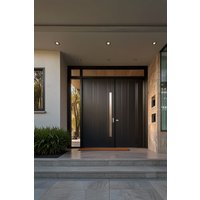 Modern Contemporary Decorative Double Door Security Entry/front/exterior/entrance Aluminum Soundproof Doors for Homes Villas