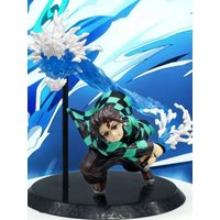 AliExpress Bandai Anime Demon Slayer Large Battle Tanjiro Tenth Form: Living Water Cycle Figure Model
