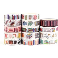 1PC 10M Deco Books Makeups Paper Washi Tape Set for Planner Scrapbooking Adhesive Masking Tape Kawaii Papeleria School Supplies