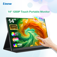 14 Inch 1200P Touchscreen Portable Monitor HDMI Type-C External Display With VESA & Dual Speakers