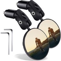 Universal Bicycle Rearview Mirror Adjustable Rotate Wide-Angle Cycling Handlebar Rear View Mirrors for MTB Road Bike Accessories