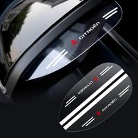 2Pcs Car Rearview Mirror Rain Eyebrow Sun Shade Protector Sticker For Citroen C4 C3 C-Elysee C5 C1 DS DS3 DS5 DS4 Jumper Picasso