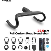 BERIJIE Internal Cable Full Carbon Aero Integrated Road Bike Cockpit With Mount,-10°,Bicycle Rigid Handlebar With Spacer,T2