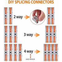 10/20/50PcsUniversal Electrical Wire Connector Push-in Terminal Block Fast Wiring Cable Connectors For Cable Connection 28-12AWG