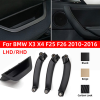 LHD RHD Car Left Right Front Rear Interior Handle Inner Door PanelArmrest Pull Trim Cover For BMW X3 X4 F25 F26 2010-2016