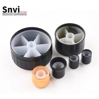 Aluminum Alloy Encoder Knob – Volume Amplifier Adjustment Knob (Fluted/D-Shaft) for Radio Potentiometers, 6mm