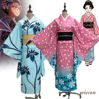 Wuhu Koyuki Cosplay Costume Japanese Kimono 2025 Movie Demon Cosplay Hakuji Wife Koyuki Wig Adult Women Men Halloween Roleplay