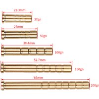 6pcs Archery Insert Copper Connect 37/50/100/150/200sGrain Fit For Diameter 6.2mm Arrow Shaft Hunting Shooting Accessories