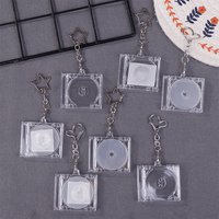 Blank Mini CD Case Keychain – Album Key Holder, DIY Backpack Pendant